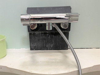 小工事 早急に交換した浴室水栓